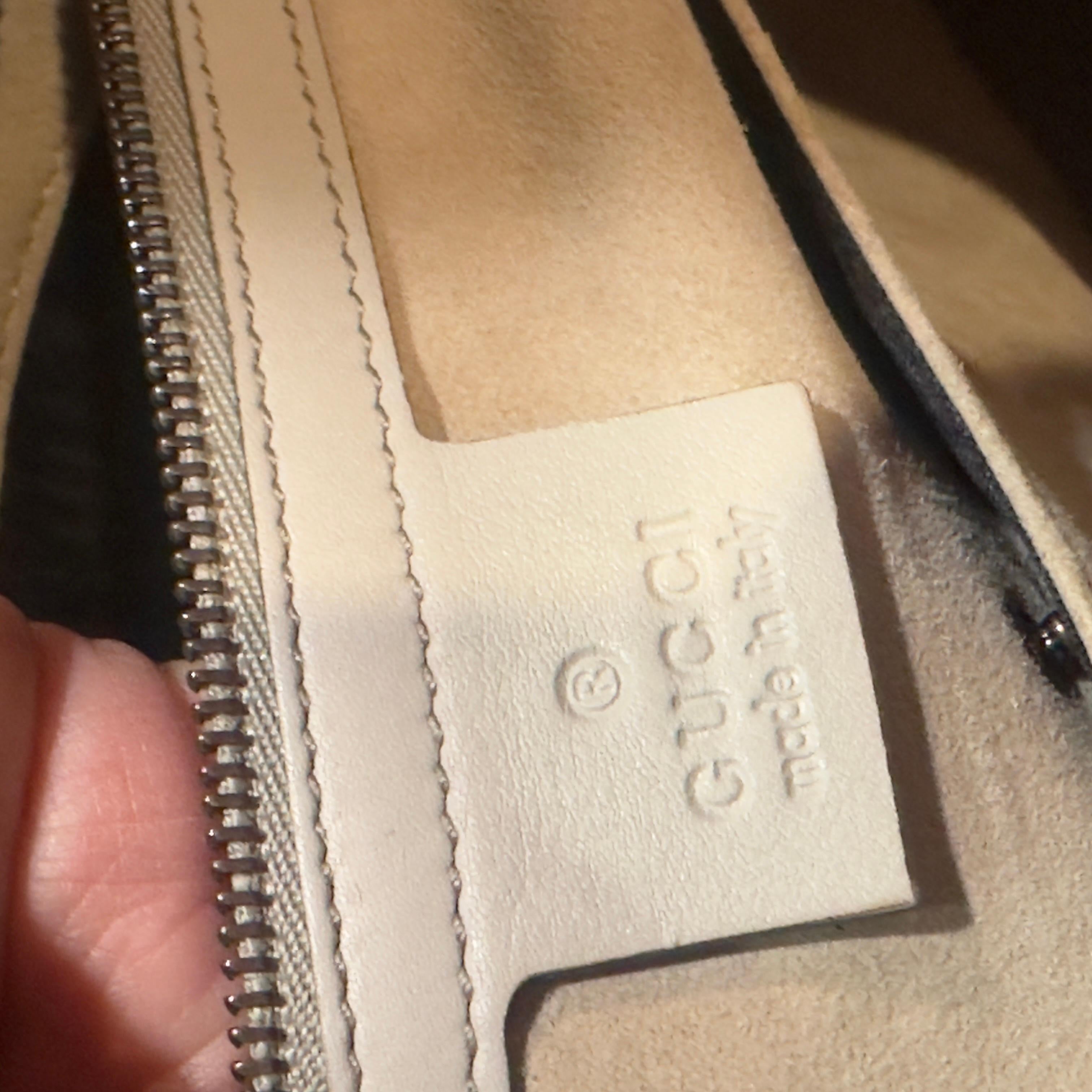 Gucci Tote in Pelle Anaconda Grigio – Vintage Rare en vente 6
