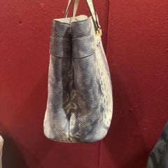 Gucci Anaconda Leather Tote Grey - Vintage Rare