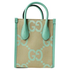 Gucci Tote Mini Canvas GG Jumbo Green