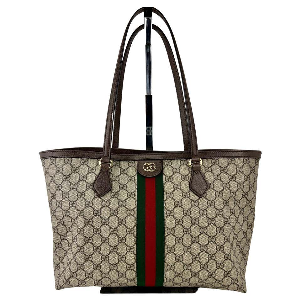 Gucci Pebbled Leather Large Brown Handbag And Shoulder Bag For Sale at ...