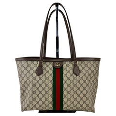 Gucci Tote Ophidia Medium GG Supreme Tote Bag Supreme Canvas Web Hand Bag 