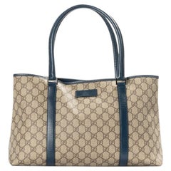 Gucci Tote Rectangular Medium GG Supreme Blue