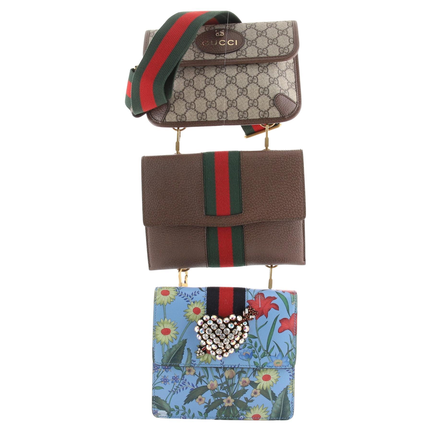 Gucci Totem Shoulder Bag Set Mixed Media