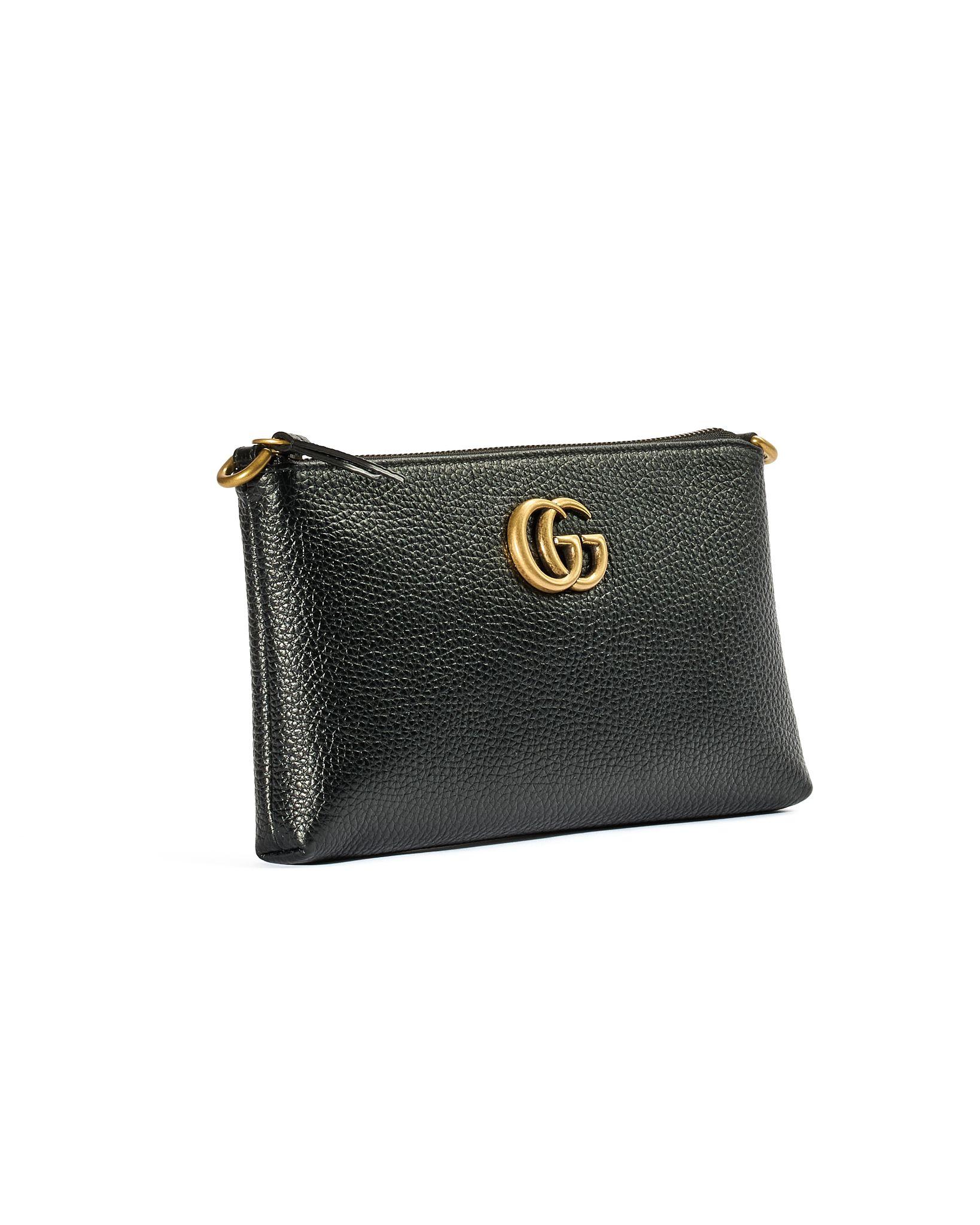 Gucci GG Marmont Grained Bandolera Negro Black en venta