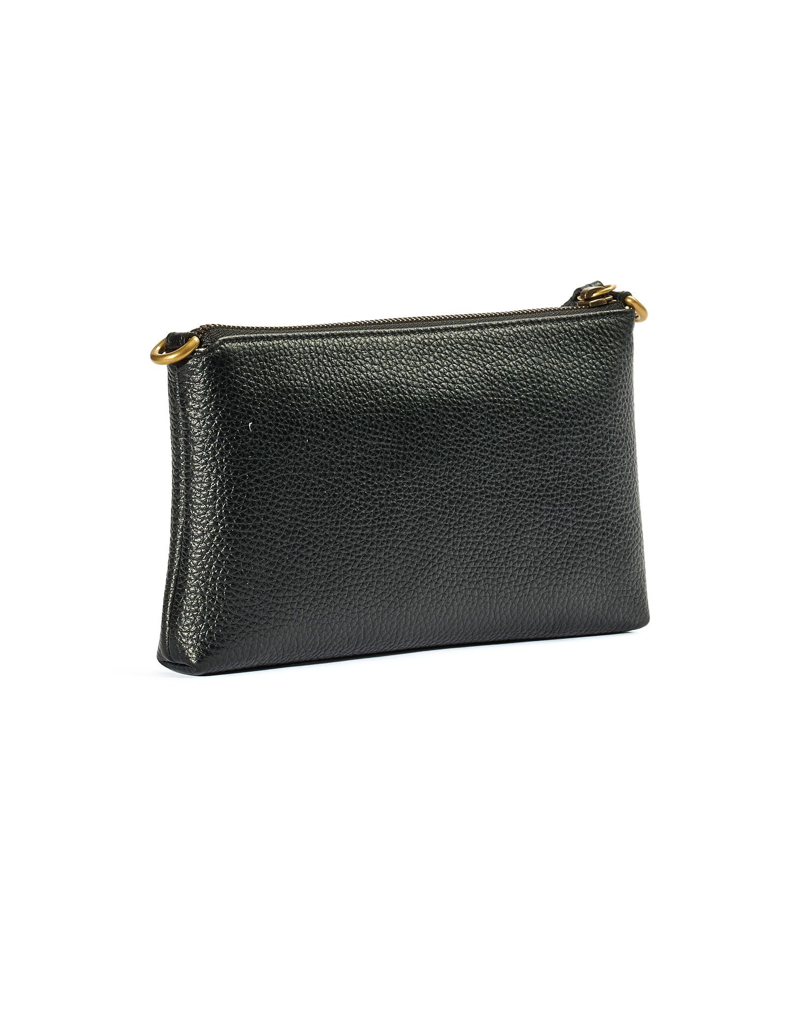 De las mujeres Gucci GG Marmont Grained Bandolera Negro en venta