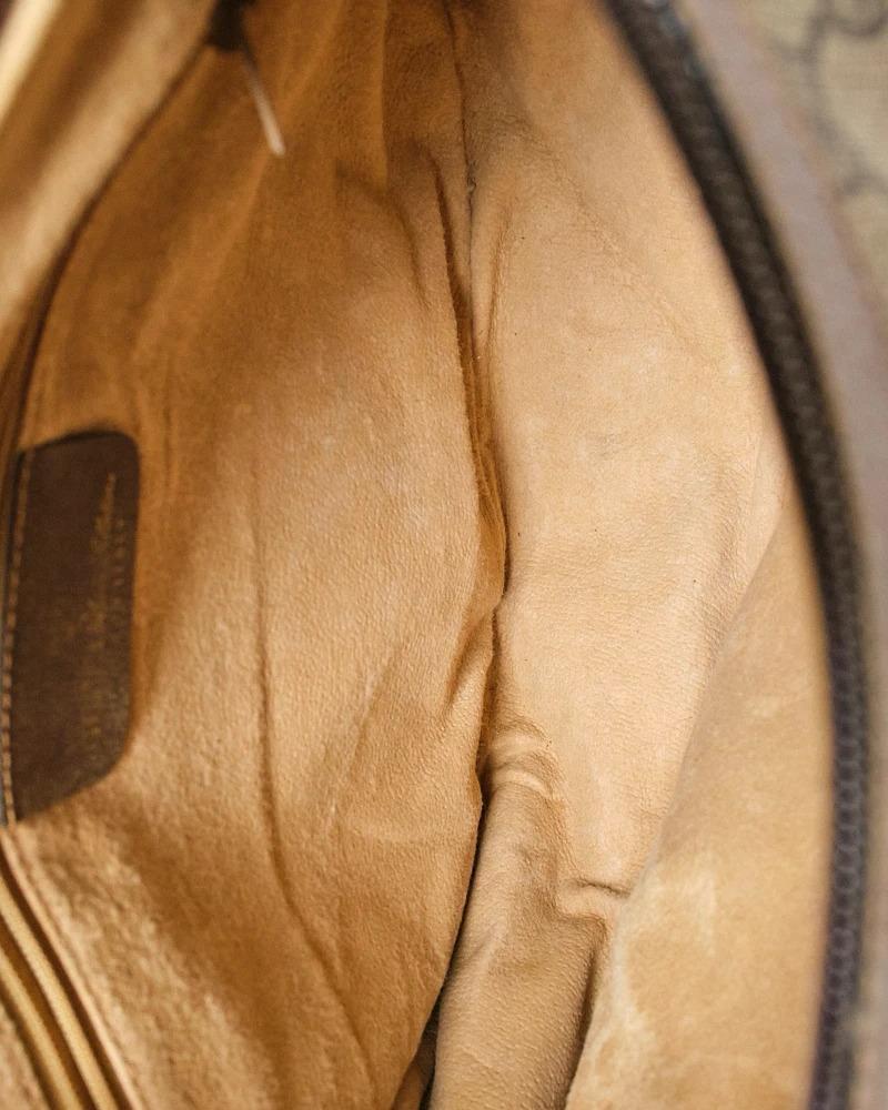 Gucci Shoulder Bag Hobo Vintage GG Supreme Brown en vente 10