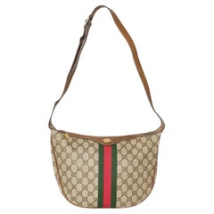 Gucci Shoulder Bag Hobo Vintage GG Supreme Brown