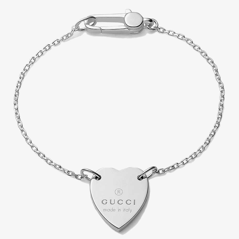 bracelet with gucci trademark heart