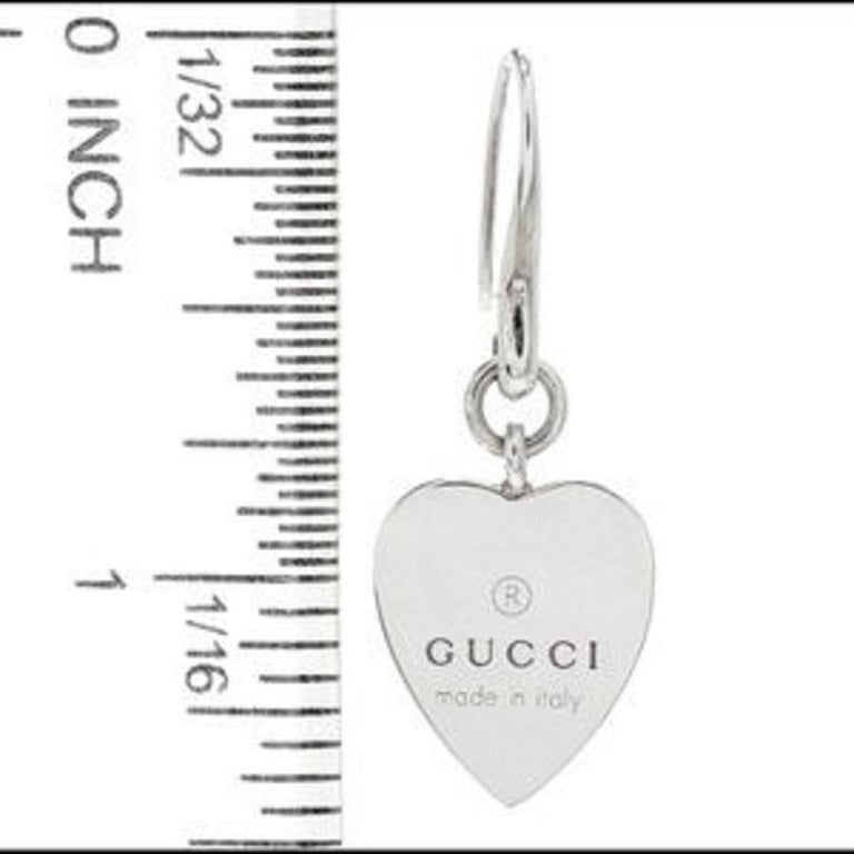 Shop GUCCI Single earring with gucci script (679076 J1D50 8031) by  Sunflower.et
