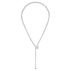 Collar Gucci Trademark de plata de ley con motivo de corazón YBB796347001