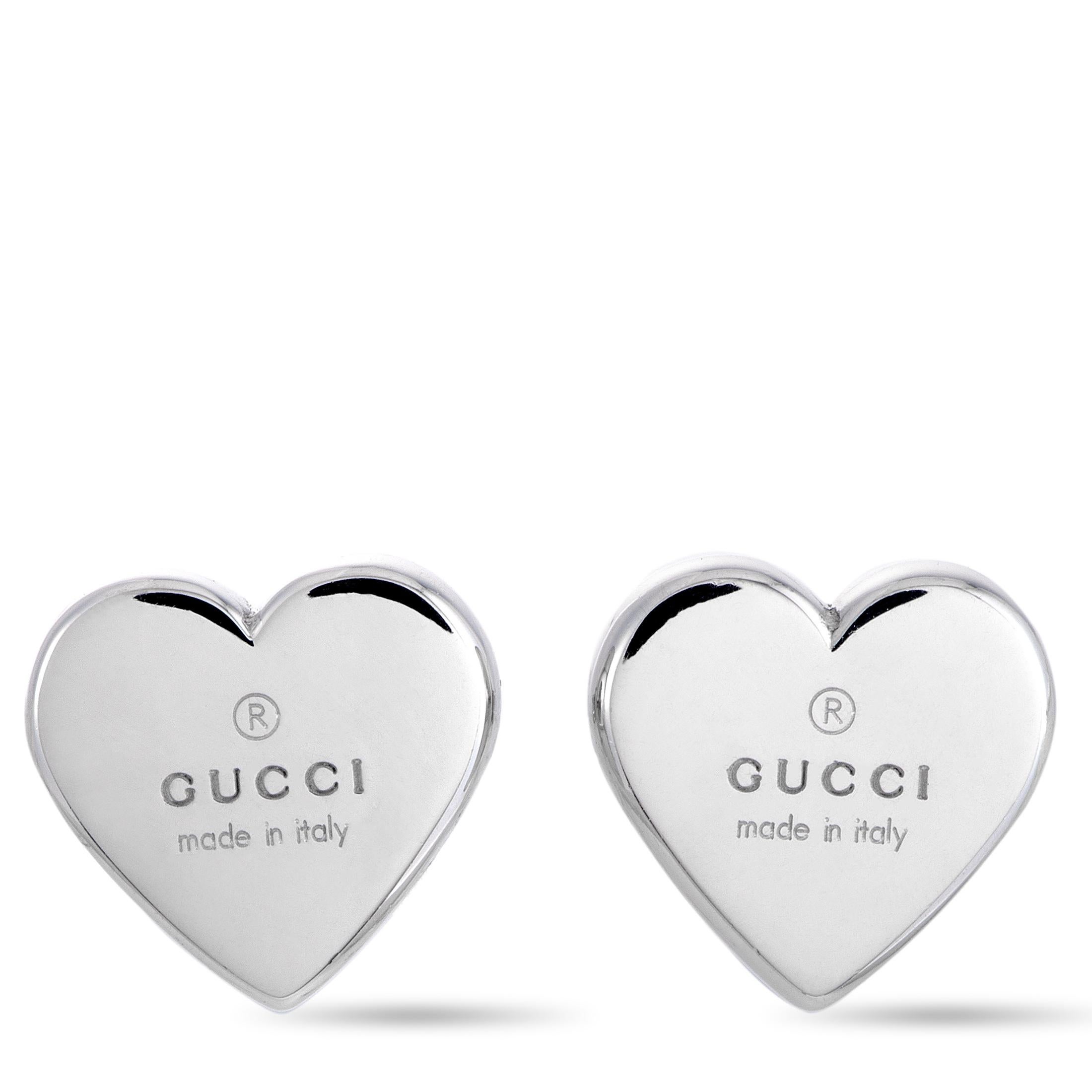 Gucci heart 2024 earrings sale