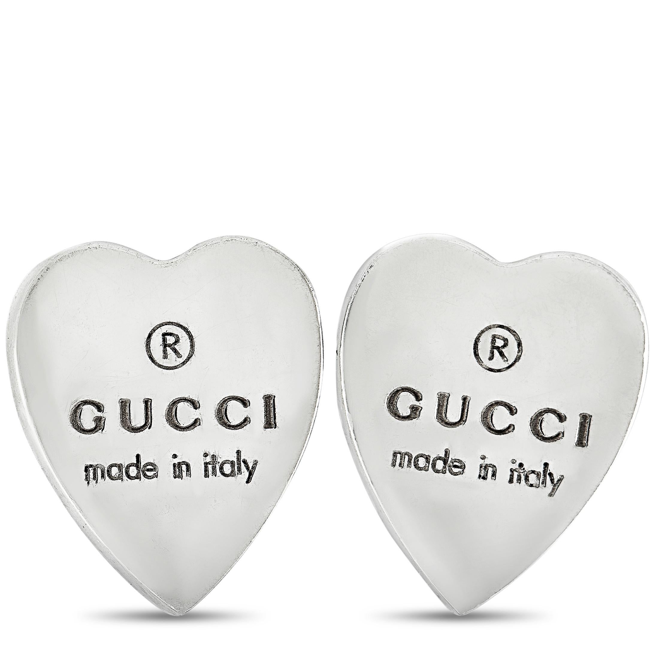 Gucci Heart Earrings - 2 For Sale on 1stDibs
