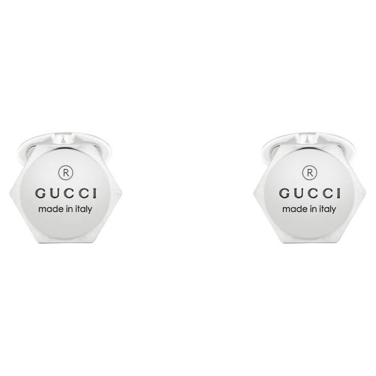 Gucci Trademark Manschettenknöpfe aus Sterlingsilber YBE779163001