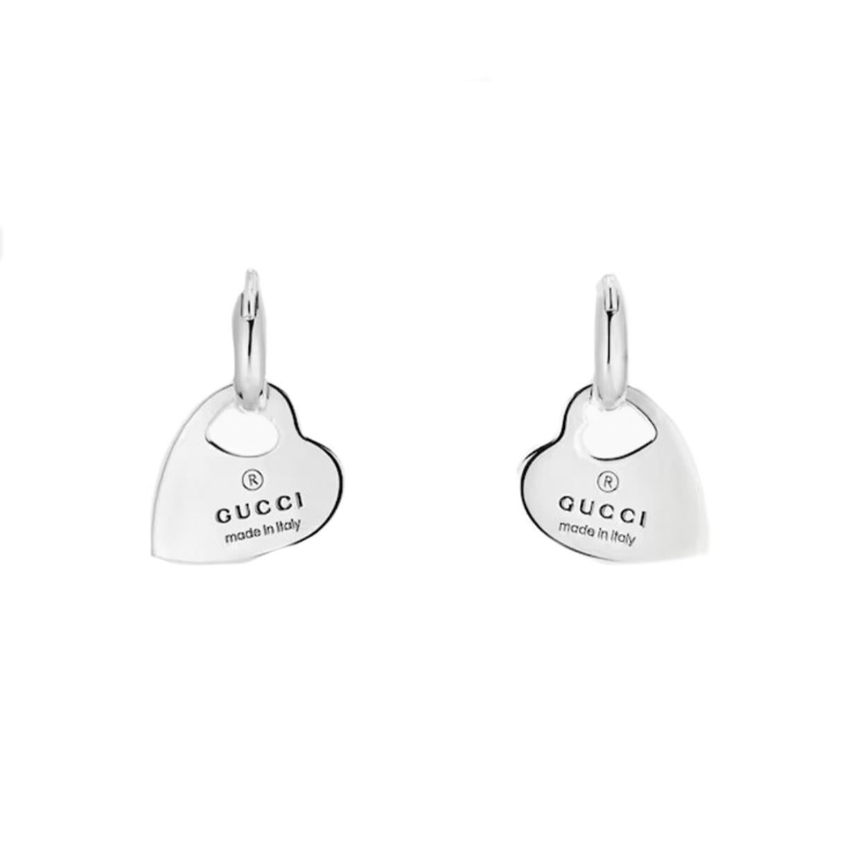 Gucci Trademark Sterlingsilber-Ohrringe YBD796302001 im Zustand „Neu“ im Angebot in Wilmington, DE