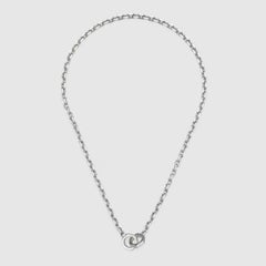 Gucci Trademark Sterling Silver Necklace YBB796376001
