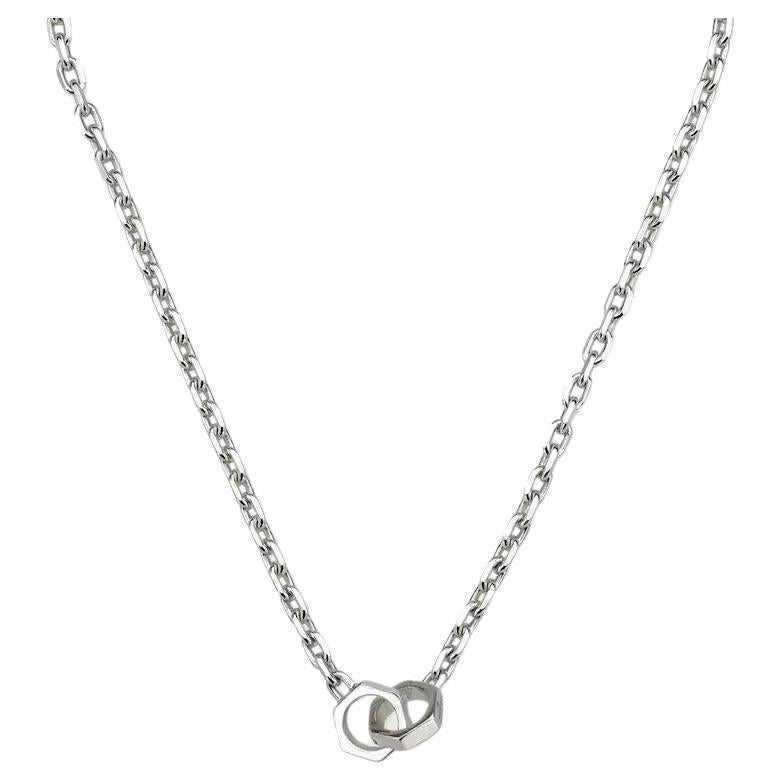 Gucci Trademark Sterling Silver Necklace YBB796376001