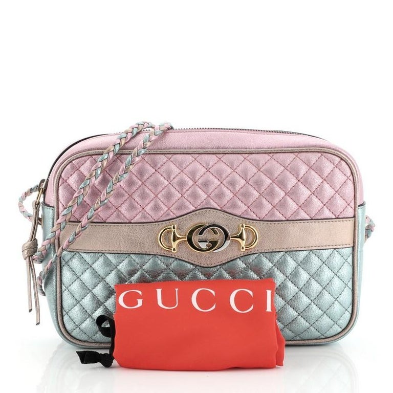 Gucci Trapuntata Camera Bag Quilted Laminated Leather Medium at 1stDibs | gucci  trapuntata bag, trapuntata gucci, gucci trapuntata black
