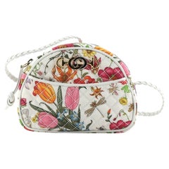 Gucci Trapuntata Camera Shoulder Bag Quilted Flora Canvas Mini