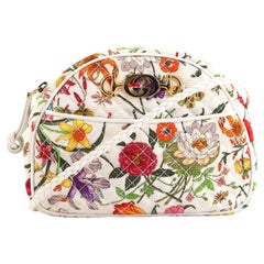 Gucci Trapuntata Camera Shoulder Bag Quilted Flora Canvas Mini