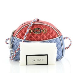 Gucci Trapuntata Camera Shoulder Bag Trapuntata in pelle laminata Small