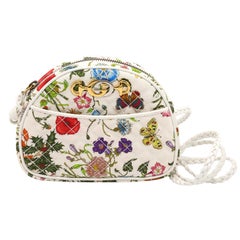 Gucci Trapuntata Quilted Floral Crossbody Bag with Multi-tonal Hardware, 2018.