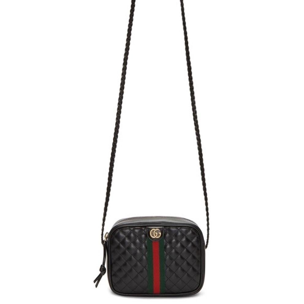 Black Gucci Trapuntata Quilted Leather Small Bag 