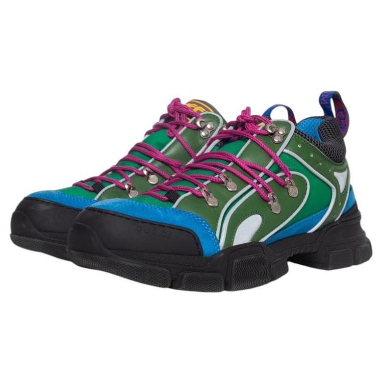 Gucci, trek sneakers in green For Sale
