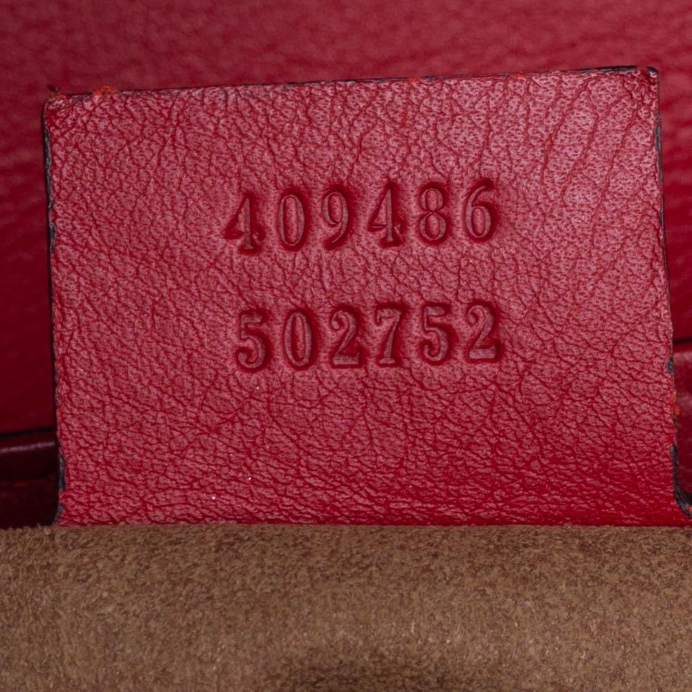 Gucci Tri Color GG Supreme Canvas and Leather Medium Padlock Shoulder Bag In Good Condition In Dubai, Al Qouz 2