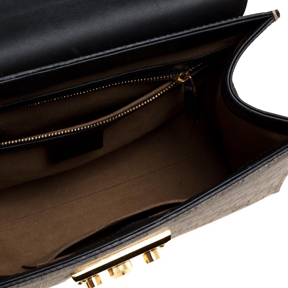 gucci padlock gg supreme small top handle bag