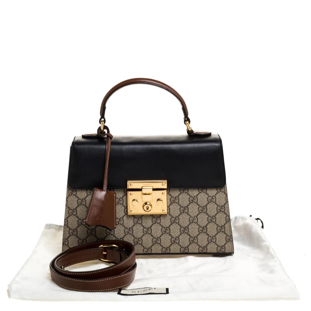 padlock gg supreme top handle bag