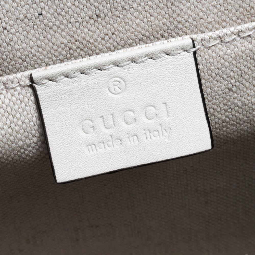 Beige Gucci Tri Color Leather Medium Dionysus Bamboo Top Handle Bag