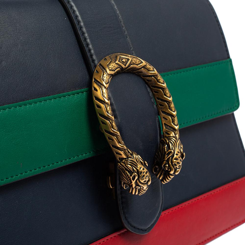 Gucci Tri Color Leather Medium Dionysus Bamboo Top Handle Bag 1