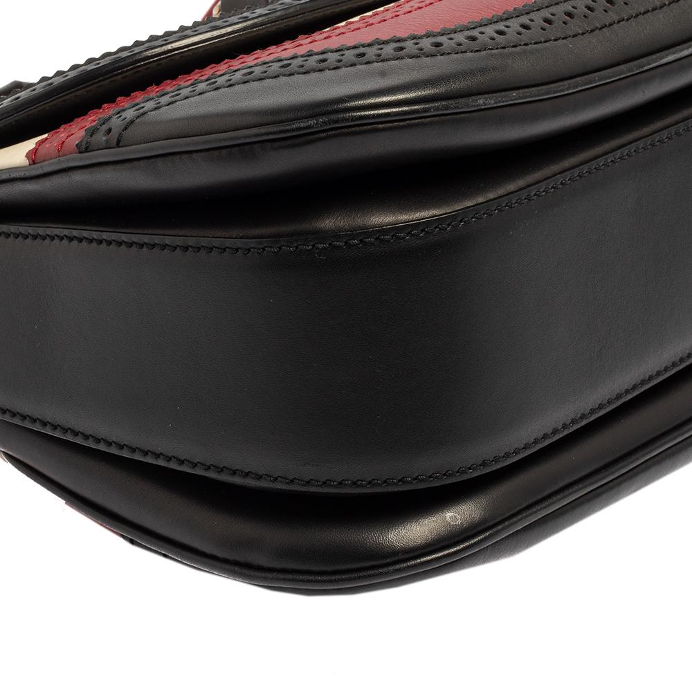 Gucci Tri Color Leder Medium Limited Edition Quaste Neue Bamboo Top Handle Bag 1