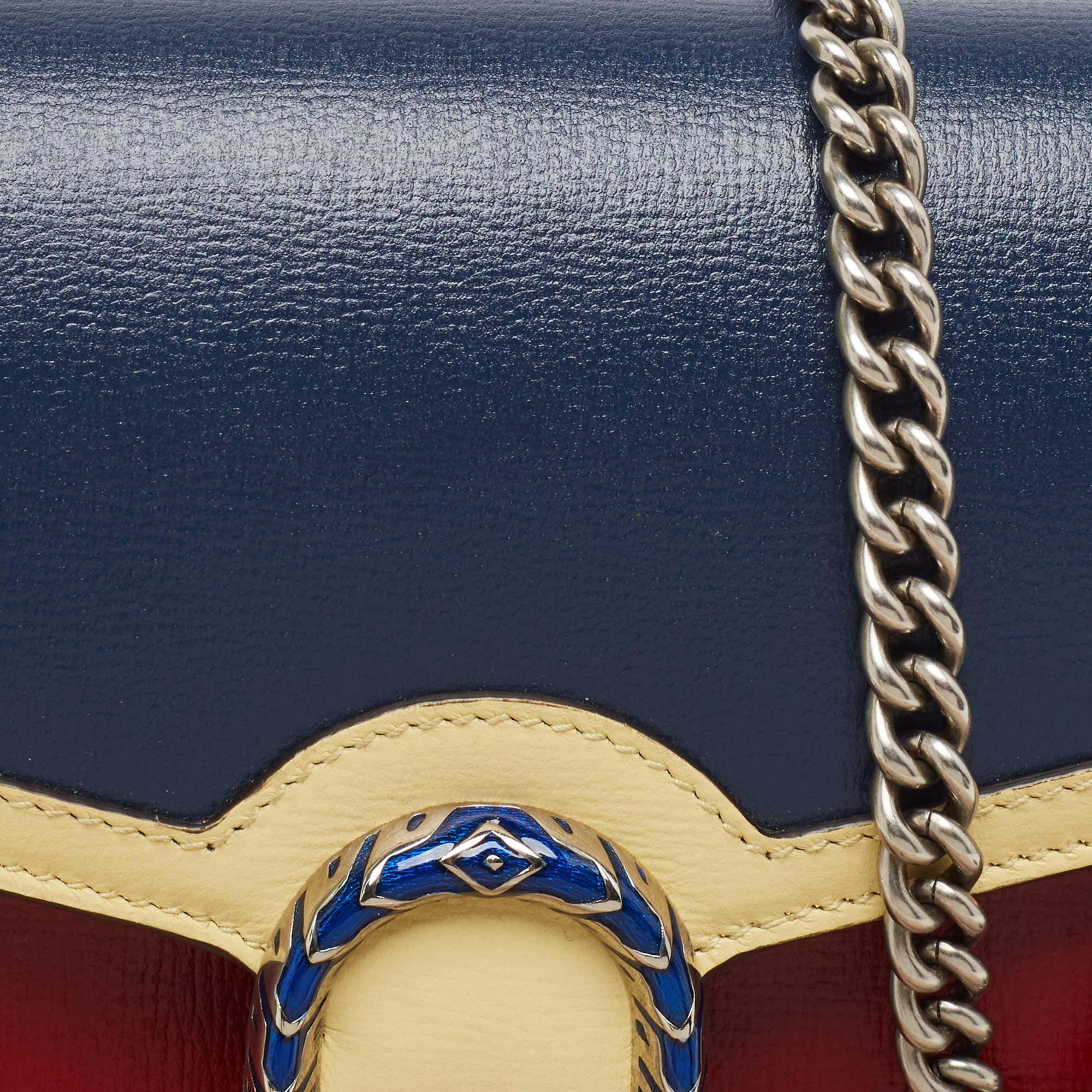 Women's Gucci Tri Color Leather Mini Dionysus Shoulder Bag For Sale