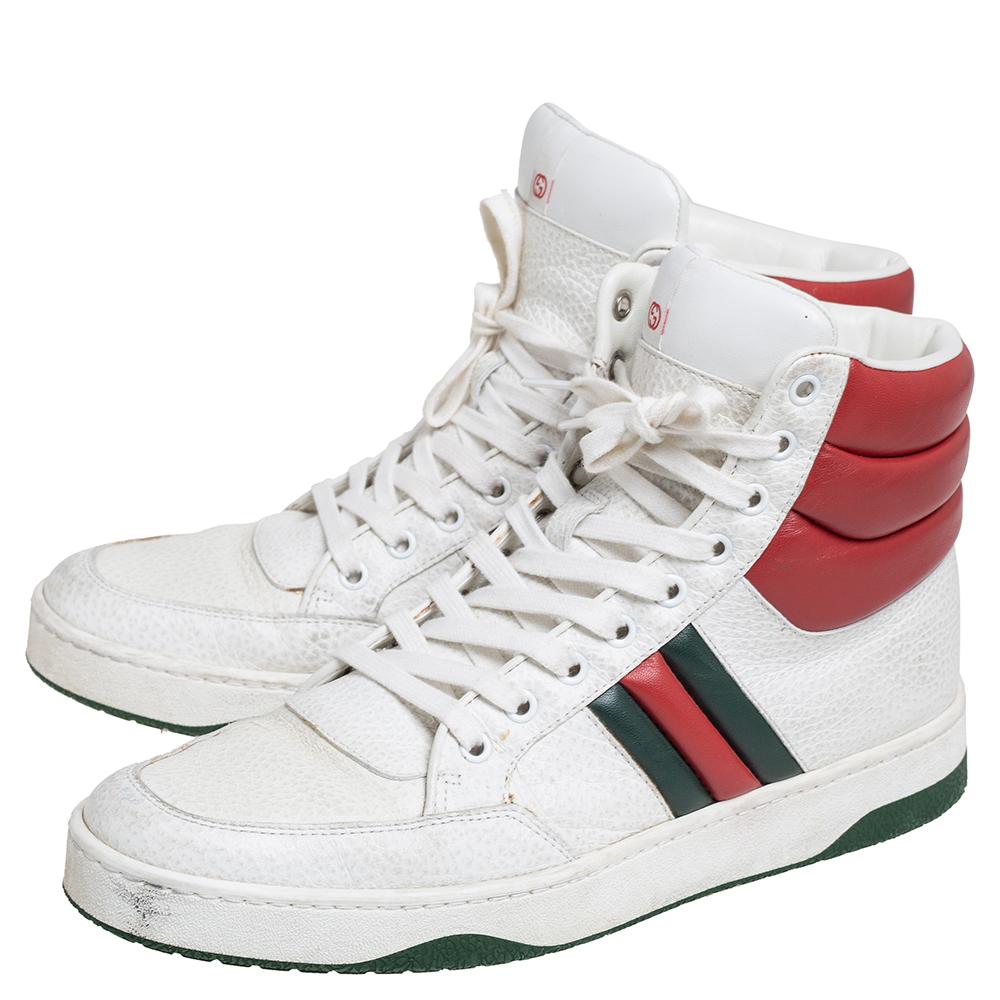 gucci high top sneakers white