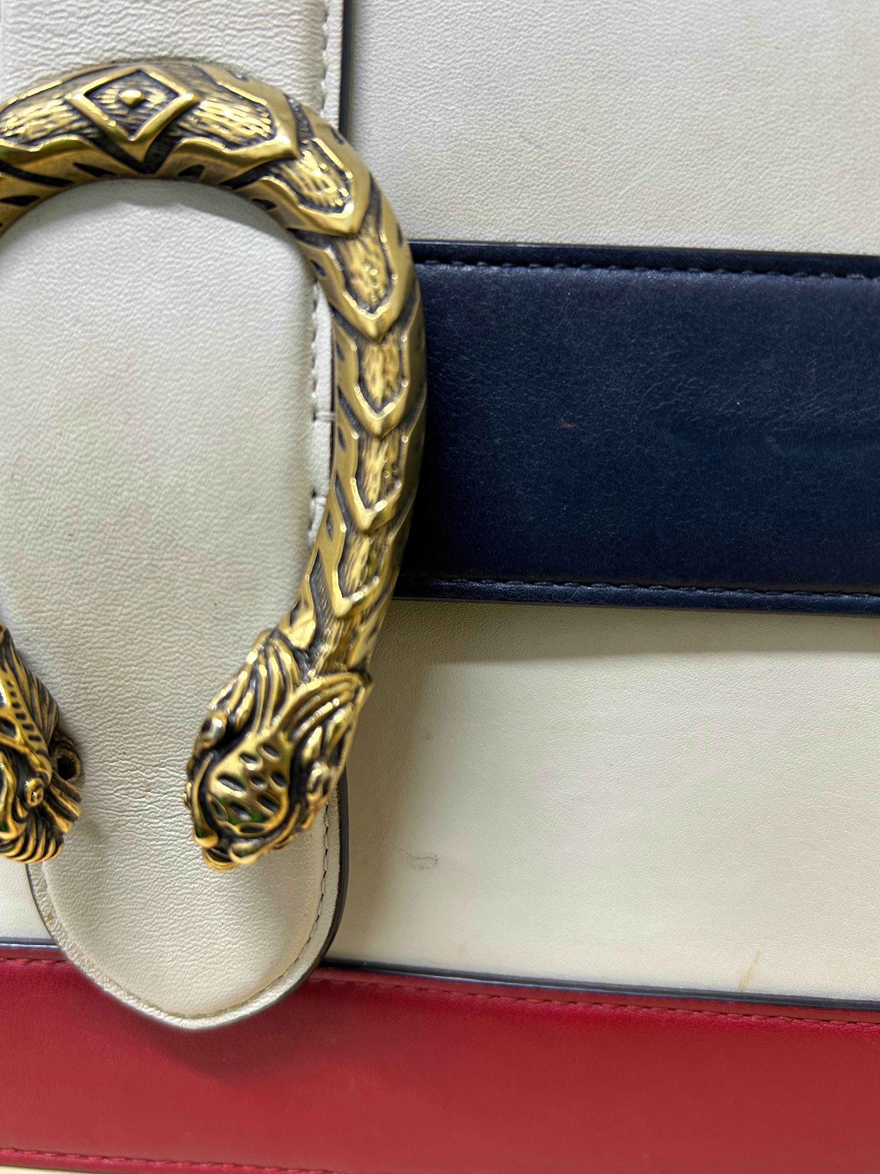 Gucci Tricolor Dionysus Bamboo Top Handle Bag For Sale 7