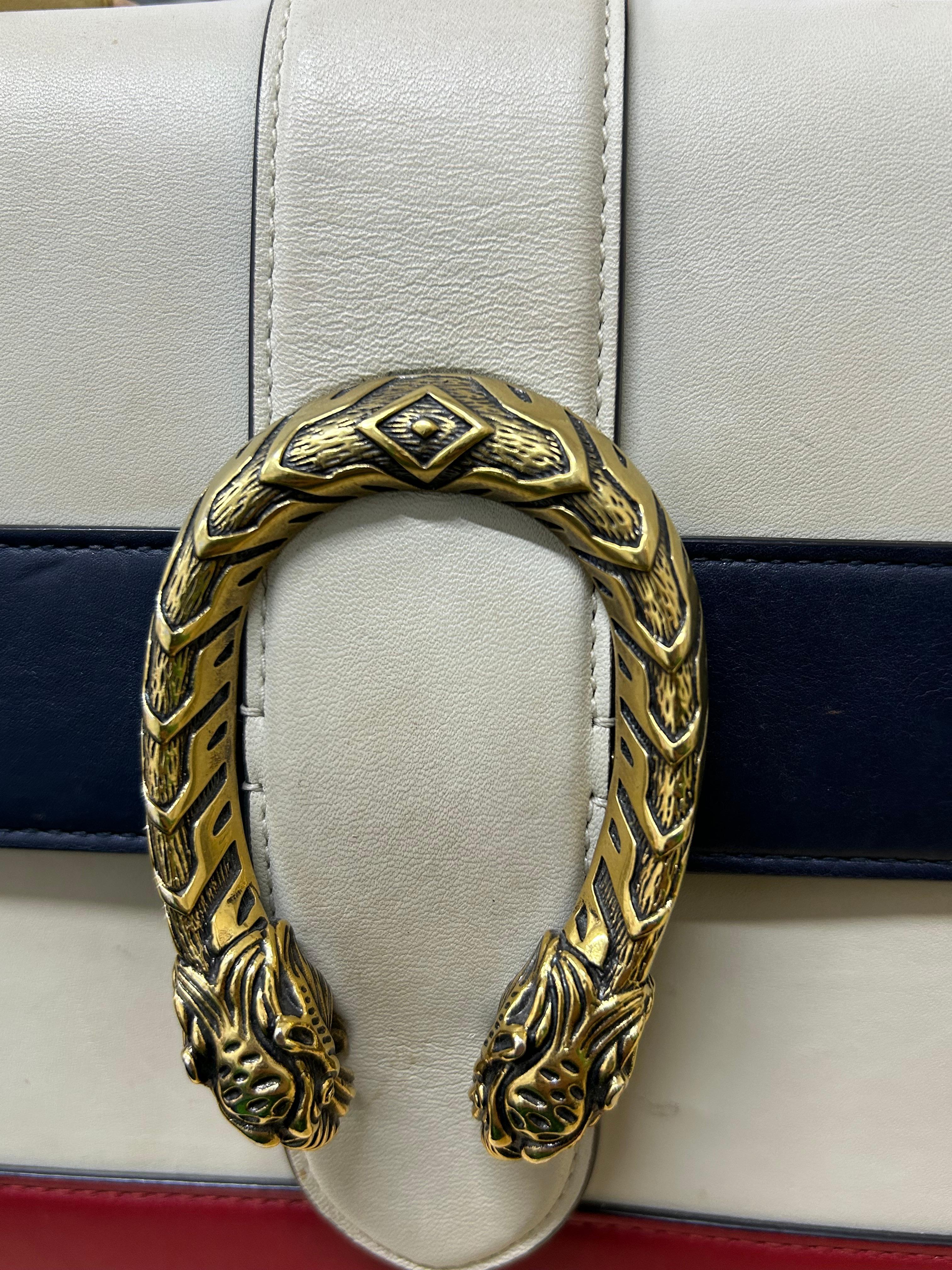 Gucci Tricolor Dionysus Bamboo Top Handle Bag For Sale 10