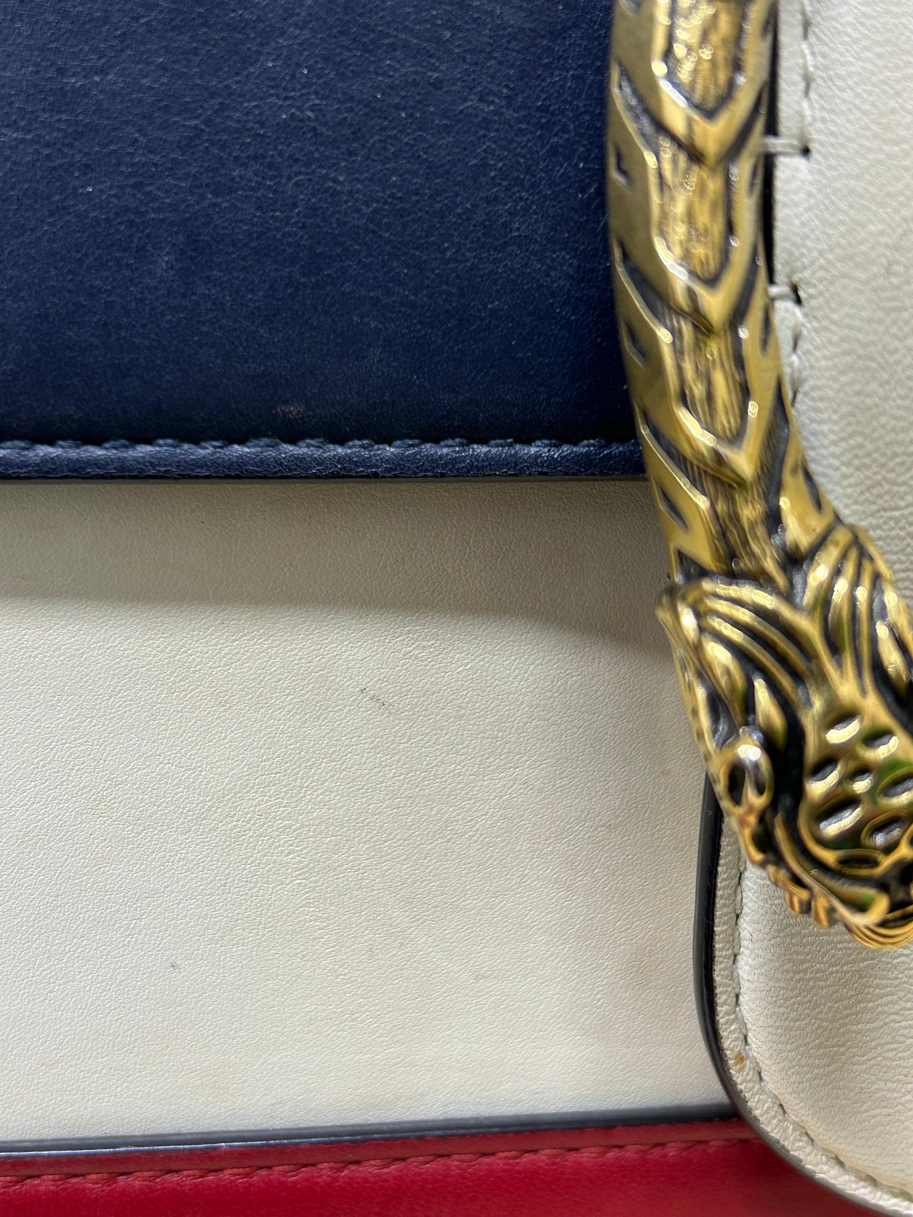 Gucci Tricolor Dionysus Bamboo Top Handle Bag For Sale 13