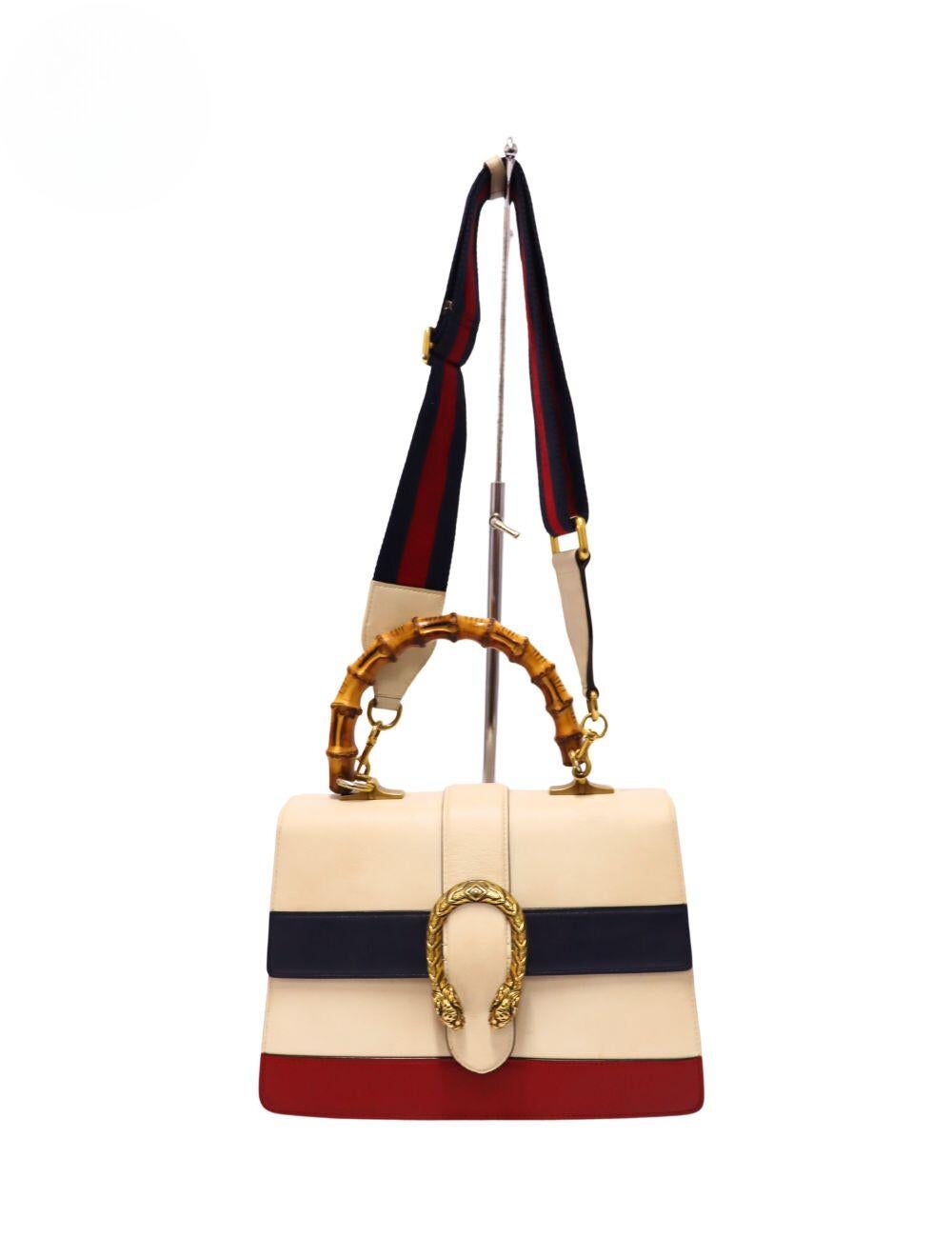 Gucci Tricolor Dionysus Bambus Handtasche mit Griff oben im Angebot bei 1stDibs gucci schulterriemen schwarz