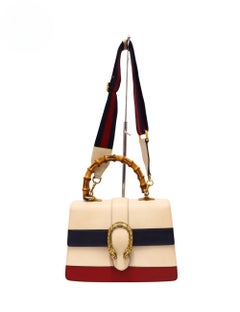 Gucci Tricolor Dionysus Bamboo Top Handle Bag