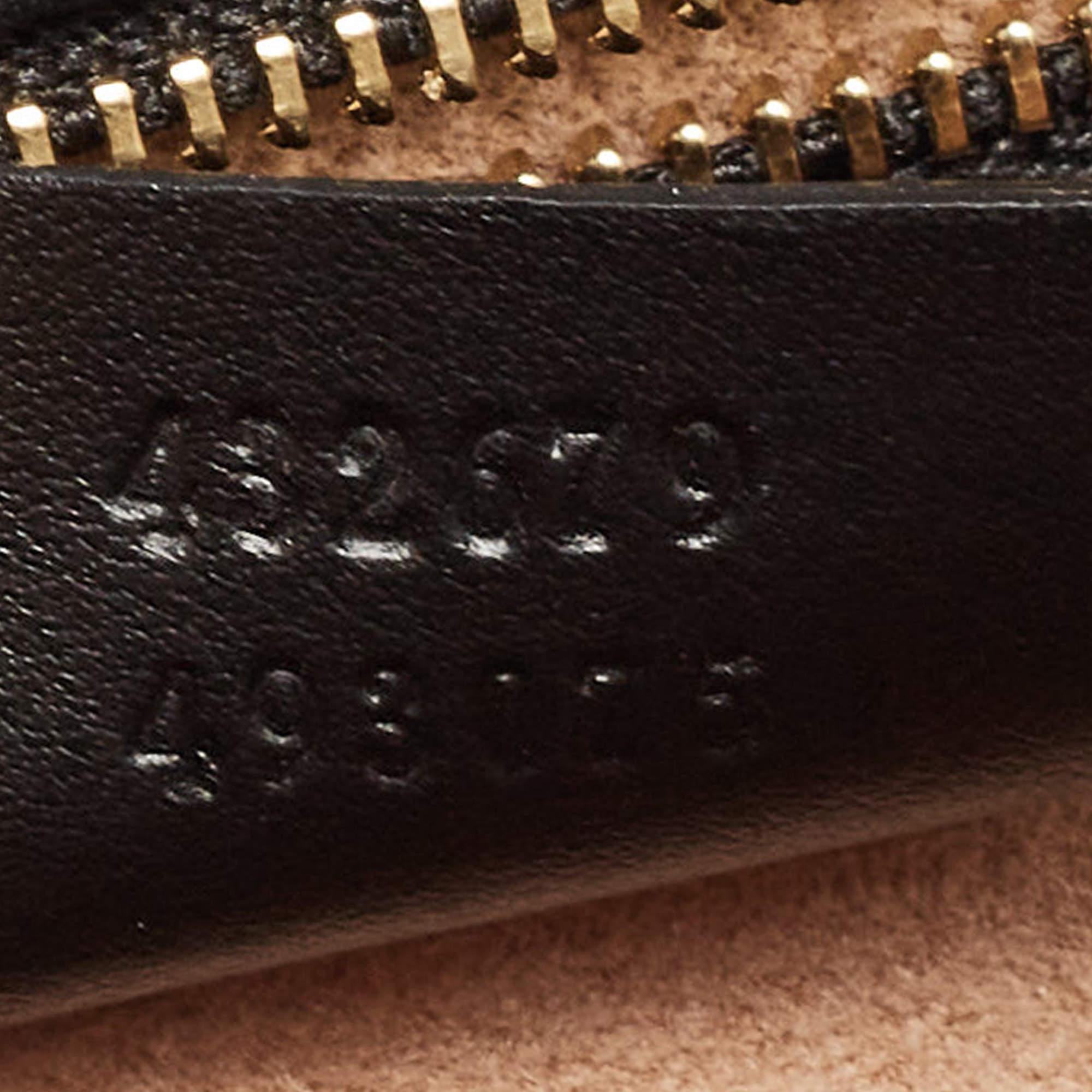 Gucci Tricolor GG Supreme Canvas and Leather Medium Padlock Shoulder Bag 10