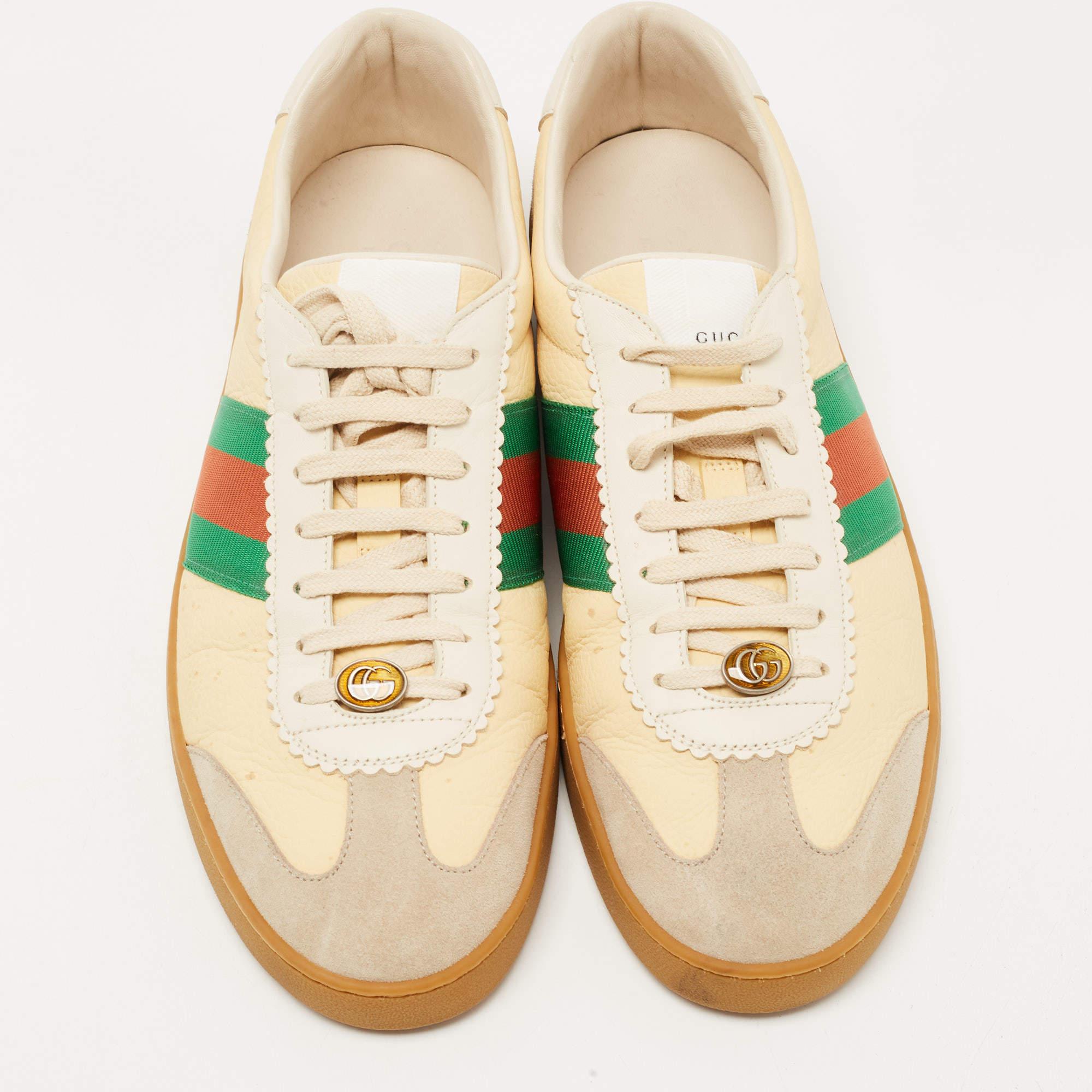 Coming in a classic silhouette, these designer sneakers are a seamless combination of luxury, comfort, and style. These sneakers are designed with signature details and comfortable insoles.

