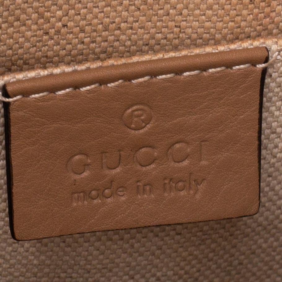 Brown Gucci Tricolor Leather Medium Dionysus Bamboo Top Handle Bag