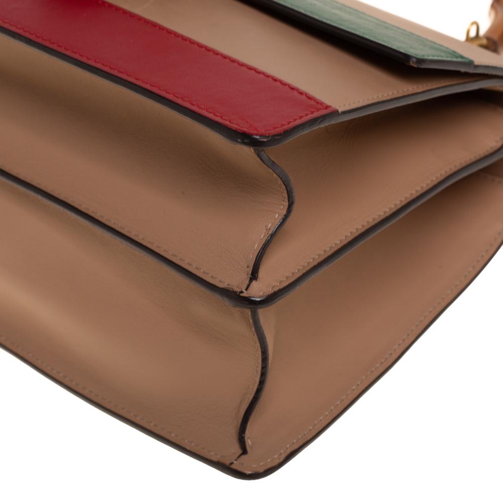 Gucci Tricolor Leather Medium Dionysus Bamboo Top Handle Bag In Good Condition In Dubai, Al Qouz 2