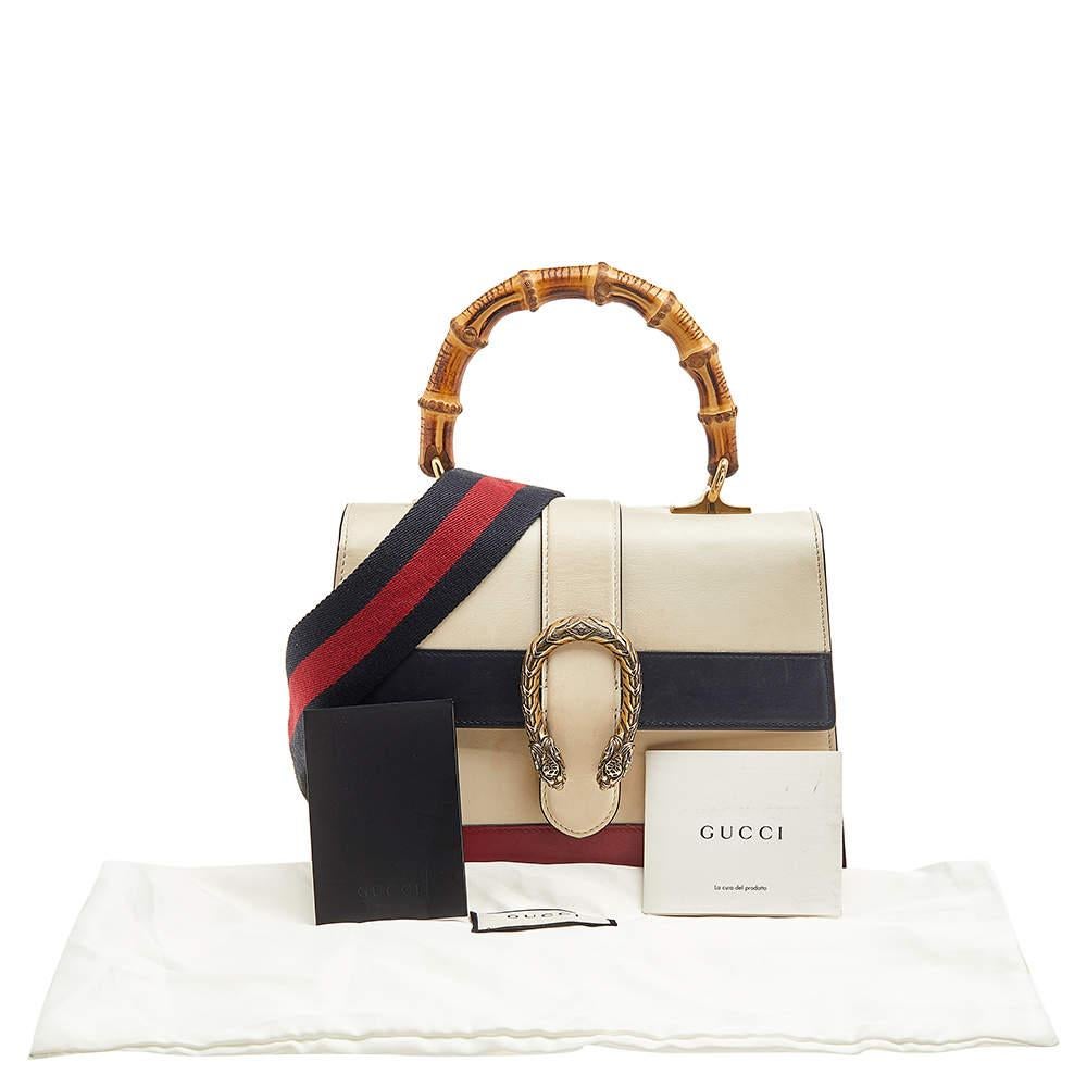 Women's Gucci Tricolor Leather Medium Dionysus Bamboo Top Handle Bag