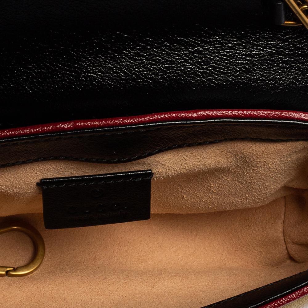 Gucci Tricolor Matelassé Leather Super Mini GG Marmont Torchon Crossbody Bag 3