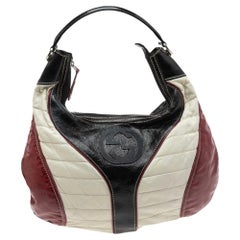 Gucci Tricolor Patent Leather and Leather Medium Snow Glam Hobo