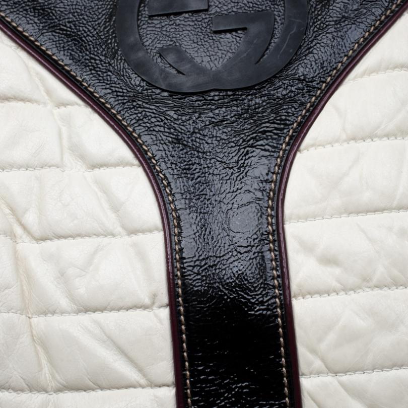 Gucci Tricolor Patent Leather Medium Snow Glam Hobo 3