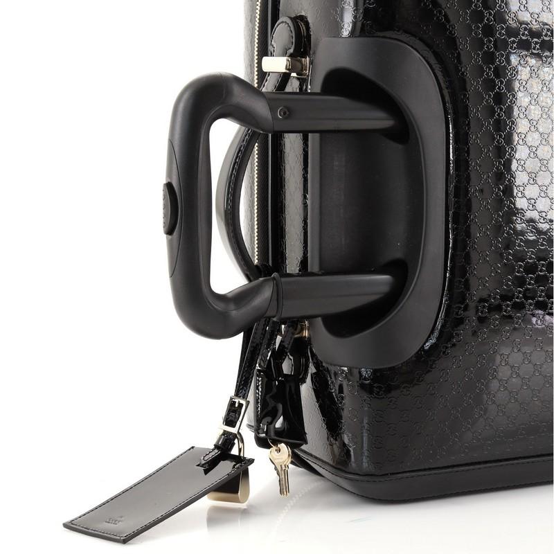 Gucci Trolley Rolling Luggage Microguccissima Patent 1