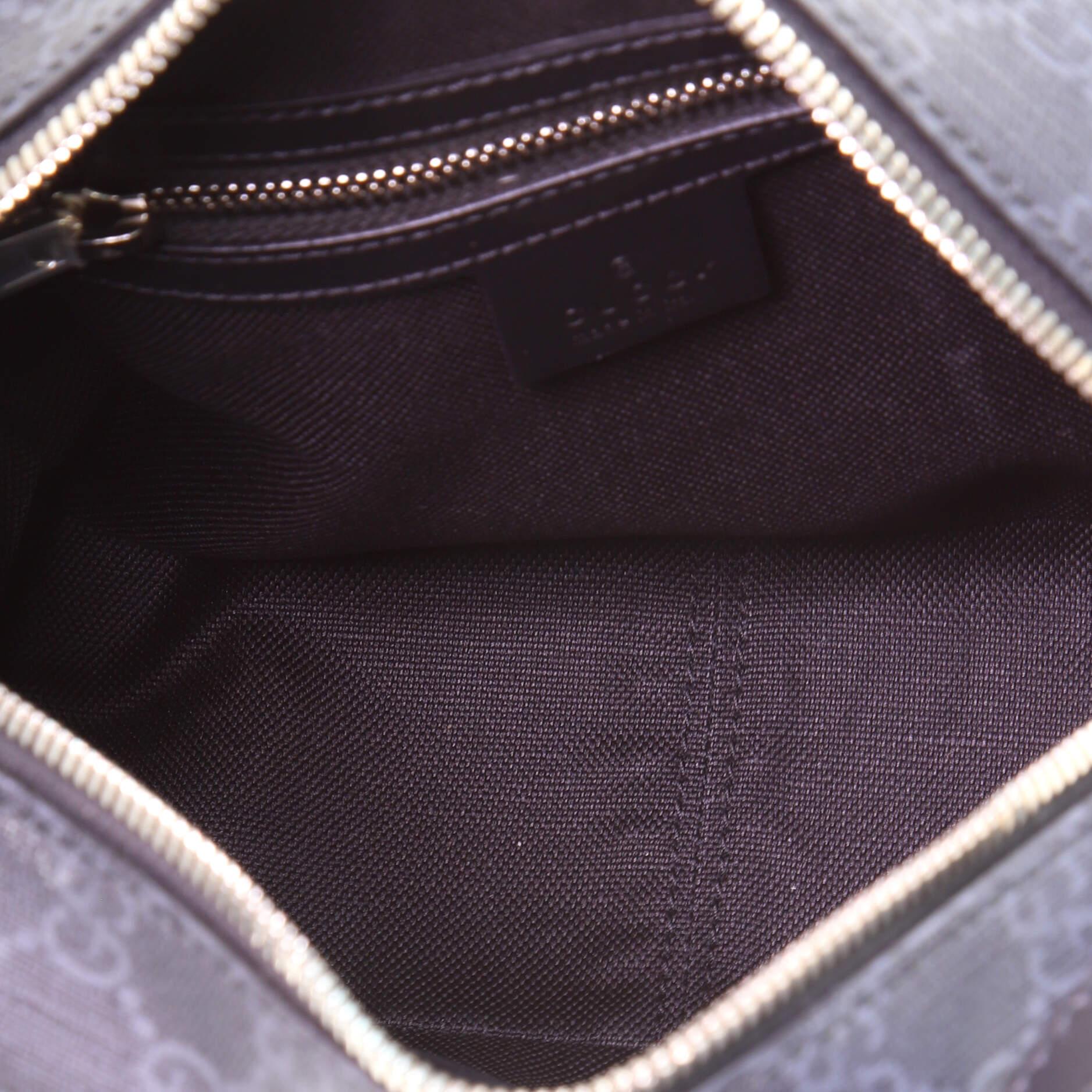 Gucci Trunk Shoulder Bag GG Coated Canvas with Studded Leather at